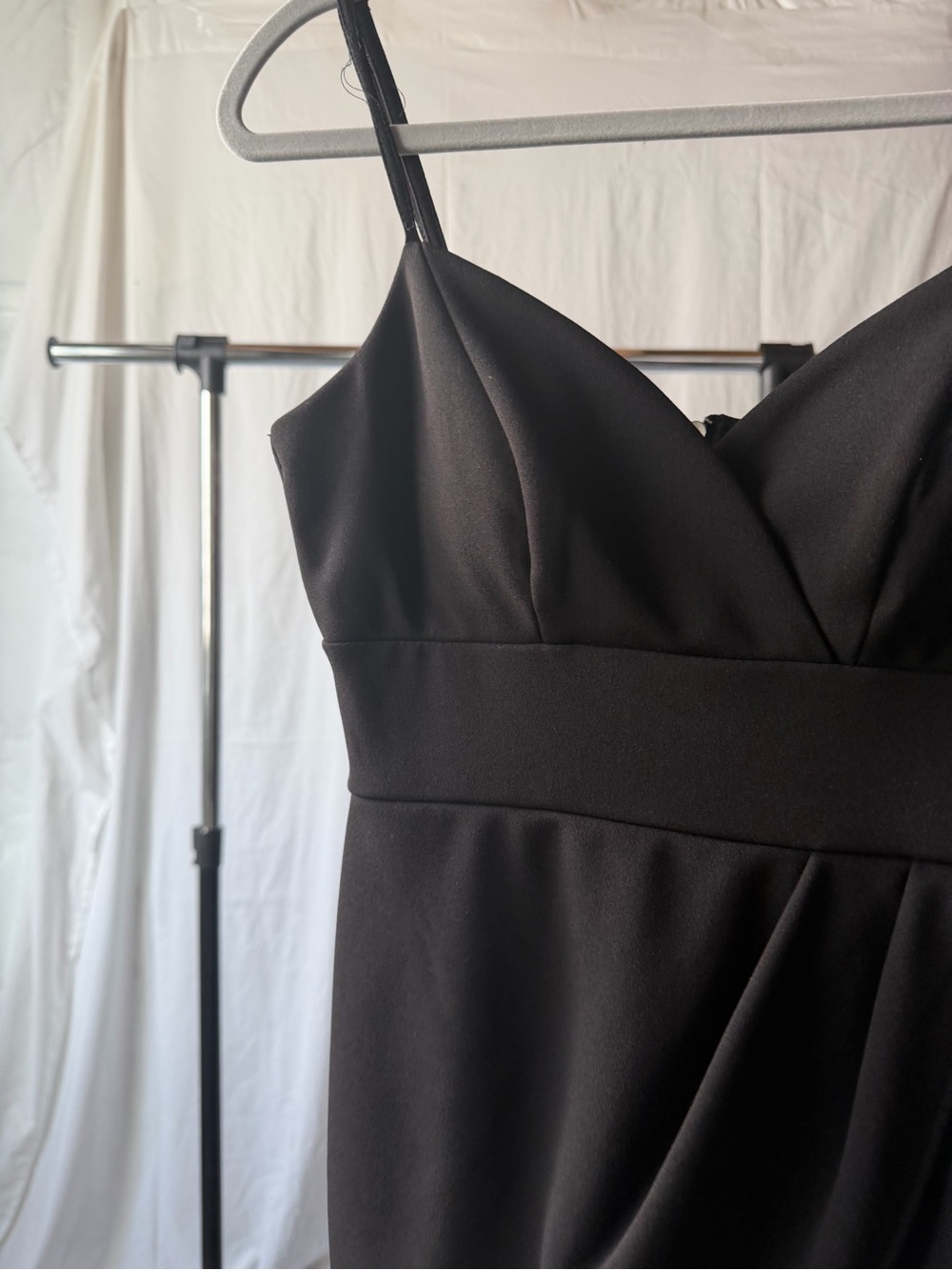 Black Women’s V-Neck Spaghetti Strap Dress